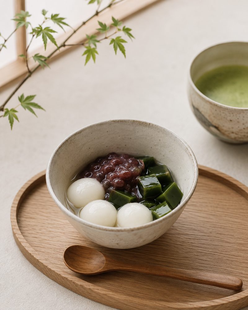 抹茶白玉聖代